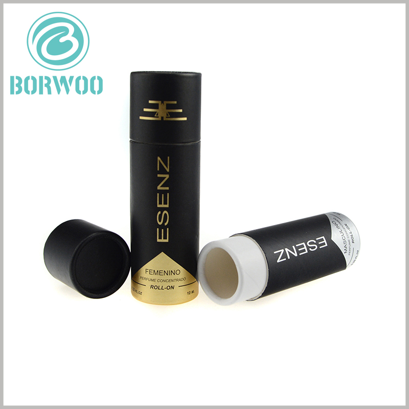 10 ml essential oil black paper tube packaging wholesale