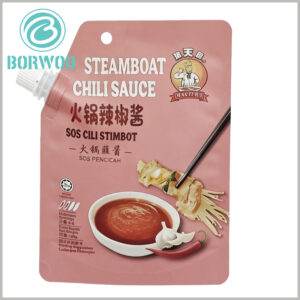 Squeezable 160g Sweet Chili Sauce Pouch with Spout | Reusable 130×170×48mm Bag