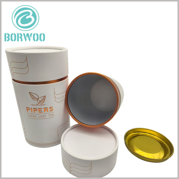 250g loose leaf tea packaging tube, food grade tube packaging with aluminum foil inside, can well isolate air and moisture, extend the shelf life of food.