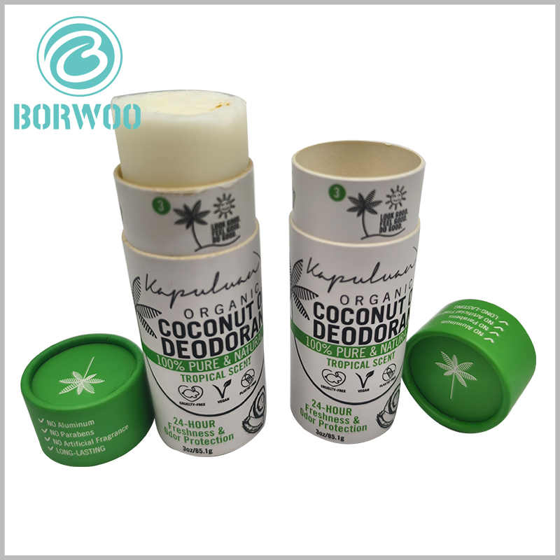 3Oz paperboard deodorant packaging with push up