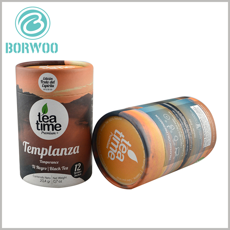 Attractive cardboard tube boxes for tea packaging