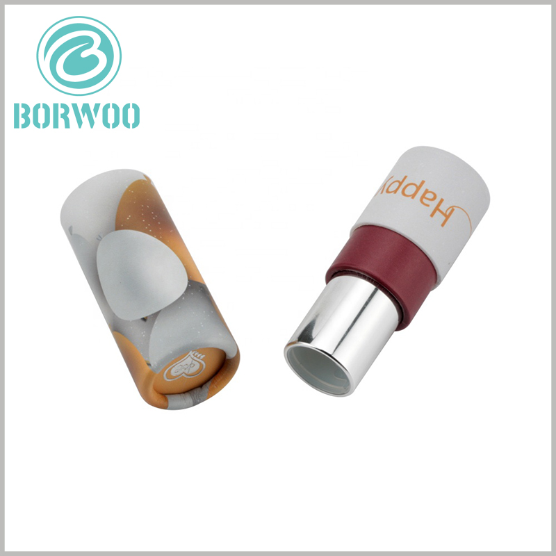 Attractive empty paper tubes packaging for lipstick boxes.The carefully designed pattern and logo.