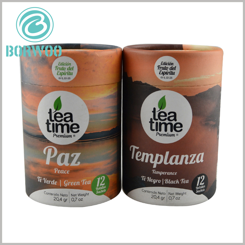 Attractive tea cardboard tube packaging boxes wholesale