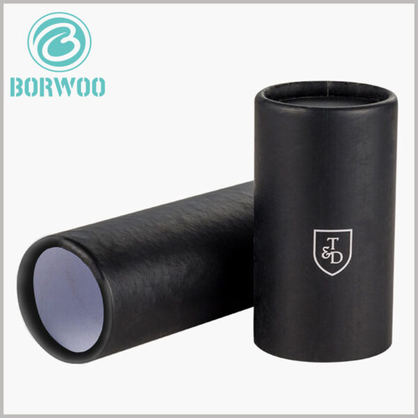 Black cardboard cosmetic tube packaging box wholesale