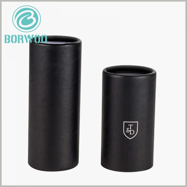 Black cardboard cosmetic tube packaging wholesale