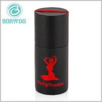 Black cardboard tube gift boxes with emboss printing wholesale.packaging design to reflect product features