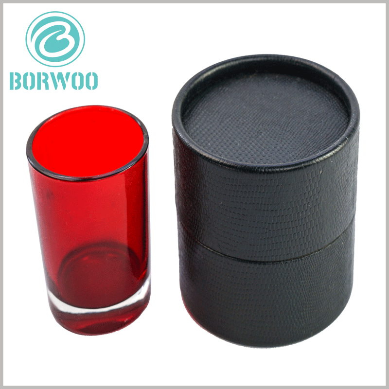 Black-cardboard-tube-packaging-for-candle-boxes