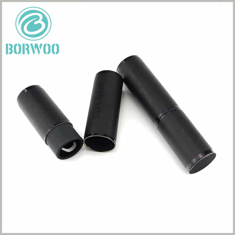 Black cardboard tubes packaging boxes with printed wholesale