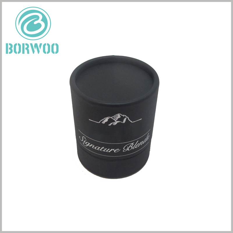 Black round cosmetic boxes packaging with sliver logo.Using brand LOGO will increase the value and competitiveness of products