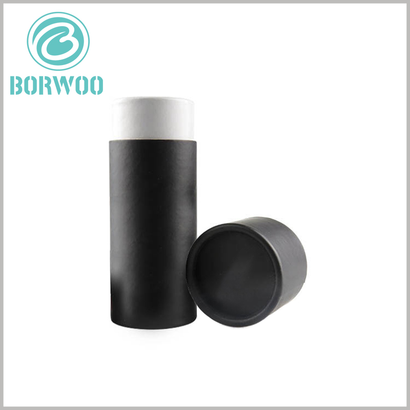 Black small paper tube boxes with lid wholesale.Select the appropriate diameter and height of the paper tube according to the product