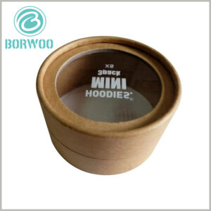 Brown Kraft cardboard tube packaging with windows.high quality product packaging can increase product value