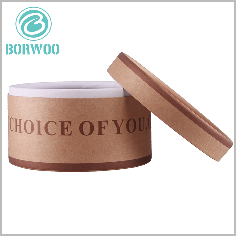 Brown cardboard tube packaging boxes wholesale.Paper tube can be printed LOGO, which will increase the brand value of the product