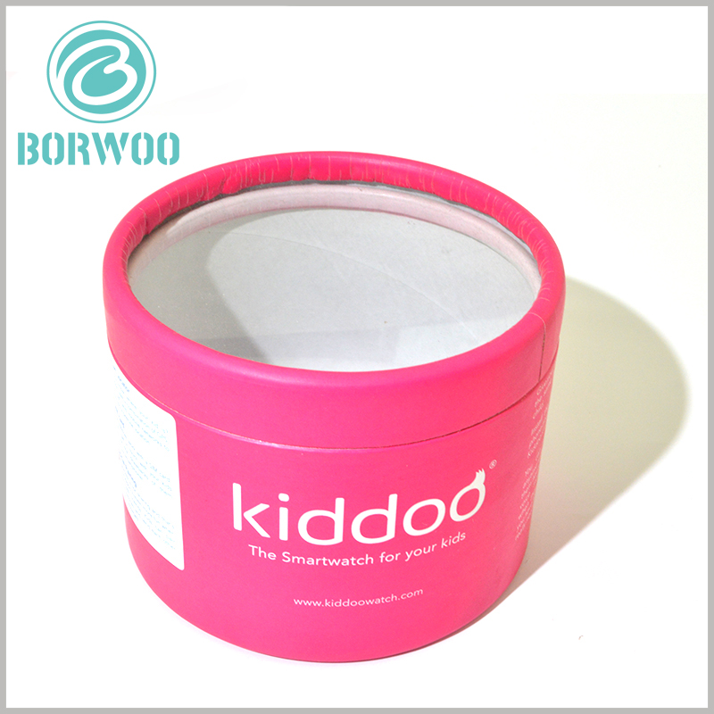 Cardboard round tube boxes packaging with windows
