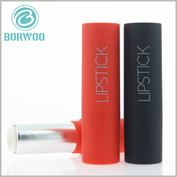 Cheap empty lipstick tubes packaging with simple design.made with biodegradable SBS that is way friendly to the environment