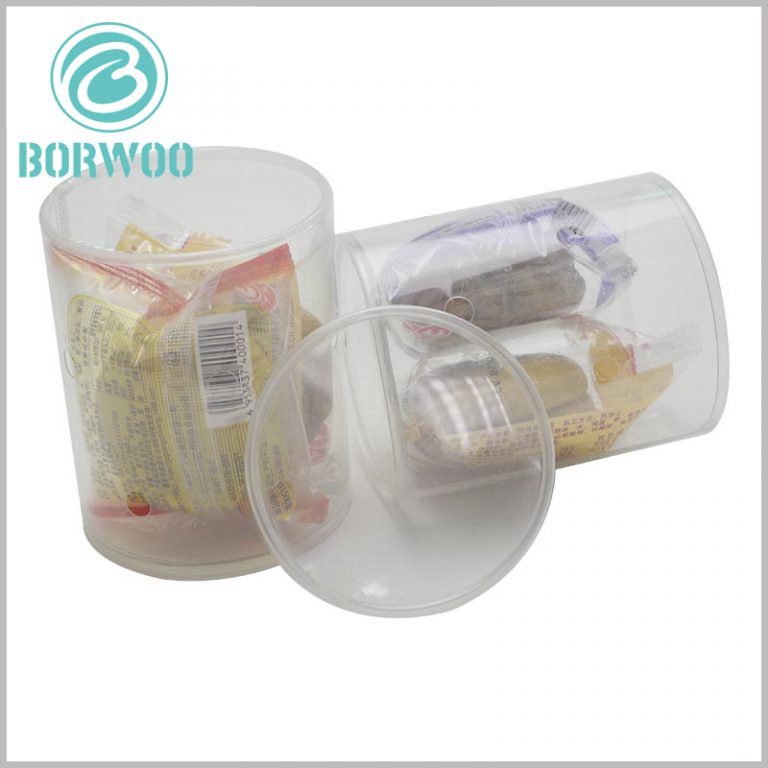 Clear plastic tube packaging for cookie Tube food packaging wholesale