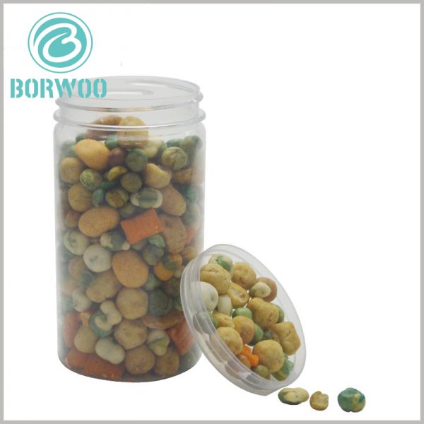 Clear food plastic tube packaging boxes wholesale