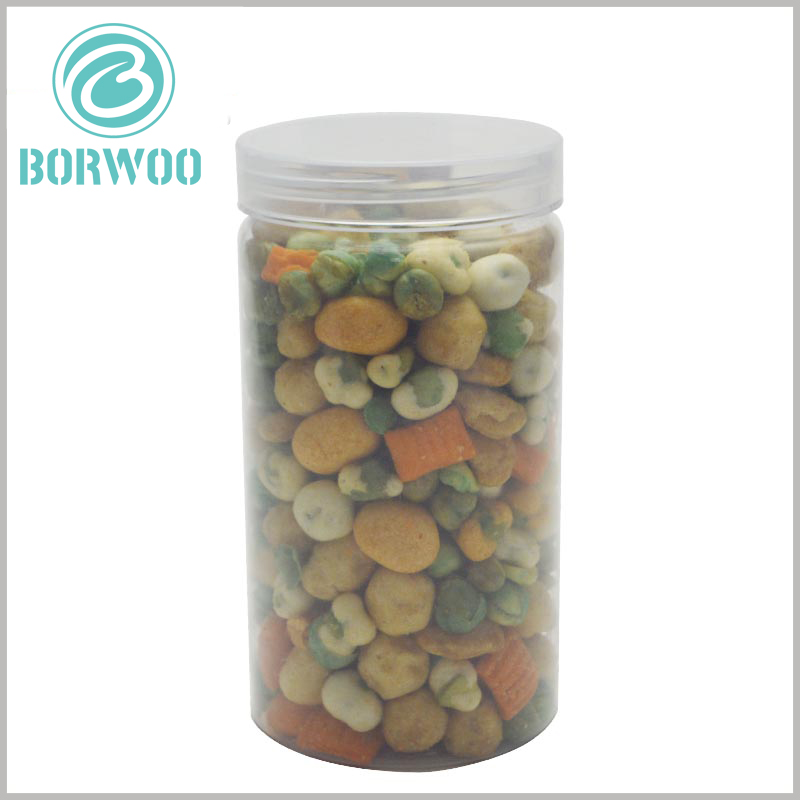 Clear food plastic tube packaging for candy box