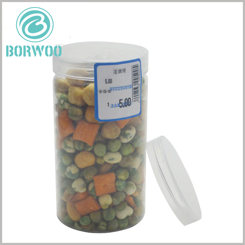 Clear food plastic tube packaging for candy boxes