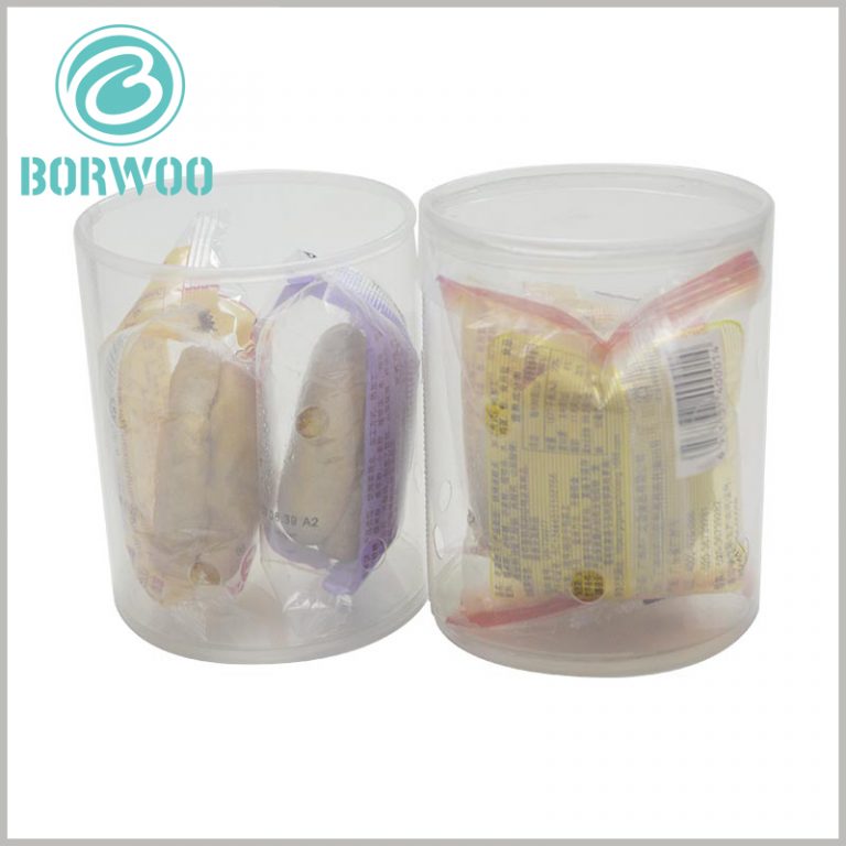 Clear plastic tube packaging for cookie Tube food packaging wholesale