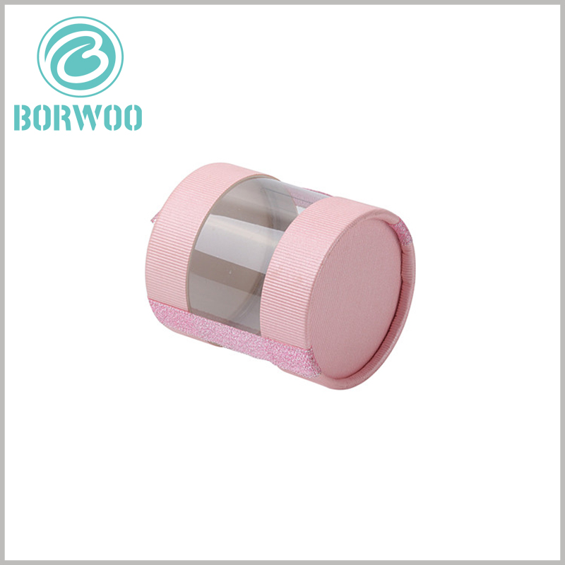 Clear plastic tube packaging with paper lids wholesale.This tube box is made of PVC of 2mm thickness, 350g SBS