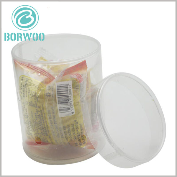Clear plastic tube packaging for cookie Tube food packaging wholesale