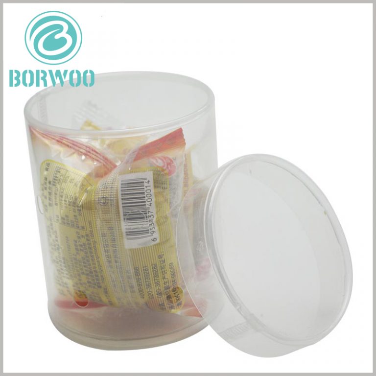Clear plastic tube packaging for cookie Tube food packaging wholesale