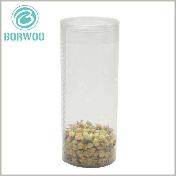 Clear tube food packaging for scented tea