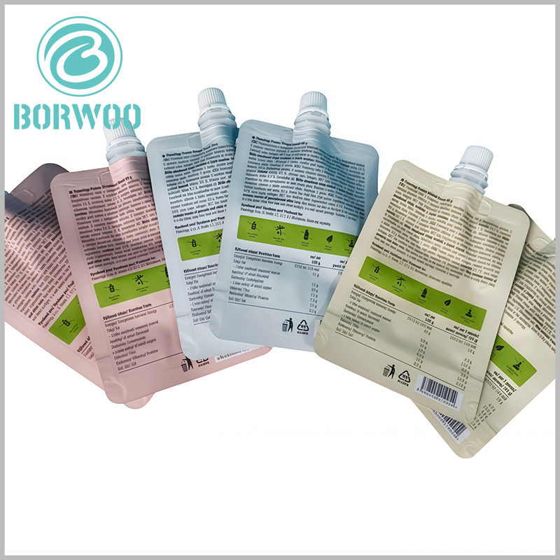 90g stand up pouch with spout – Customizable food pouch with sturdy stand-up structure for retail & e-commerce sales.