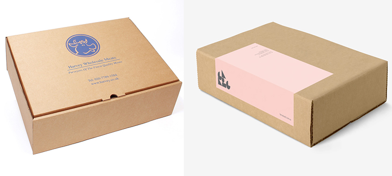 Corrugated cardboard packaging with logo,Can be used as a product packaging or shipping box