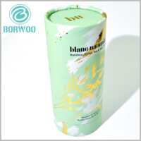 Cosmetic tube packaging with bronzing printing
