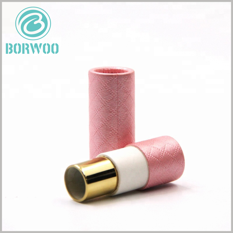 Creative cardboard tube packagig for lipstick boxes.this creative one with tissue imitation style can without doubt be a good choice