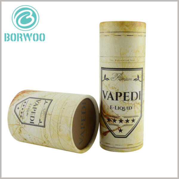Creative cardboard tube packaging for vape essential oil boxes