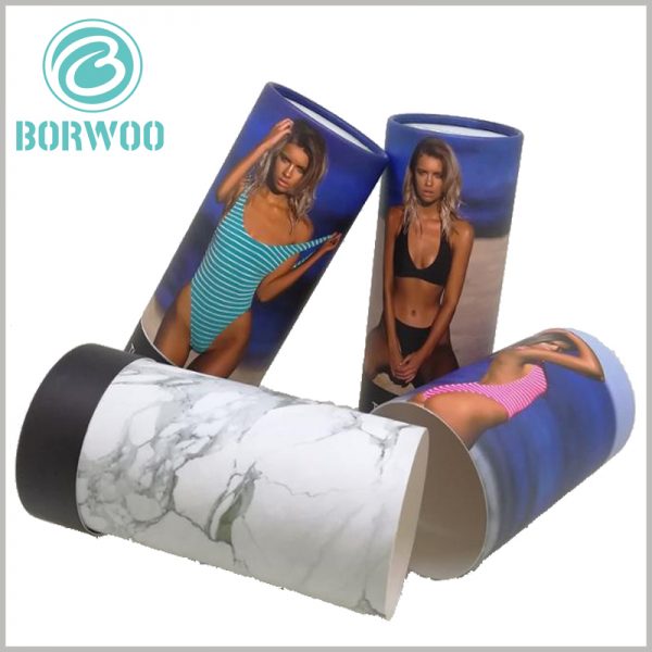 Creative cardboard tubes packaging for underwear boxes.Put the underwear up and put it inside the paper tube to avoid wrinkles