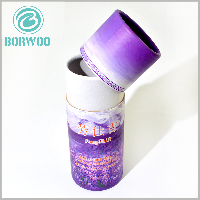 Creative essential oil cylinder packaging boxes with lids