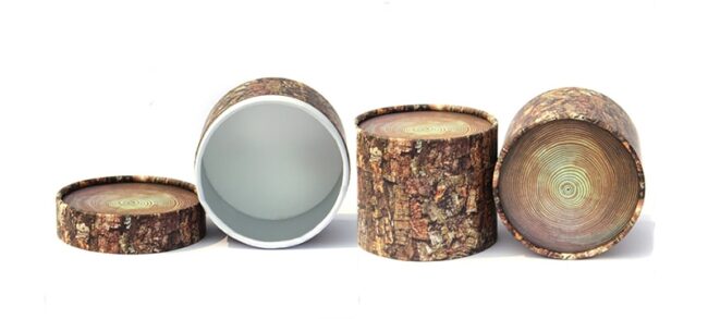 Creative imitation wood tube boxes packaging Creative imitation wood tube boxes packaging wholesale,3D printing cardboard round boxes