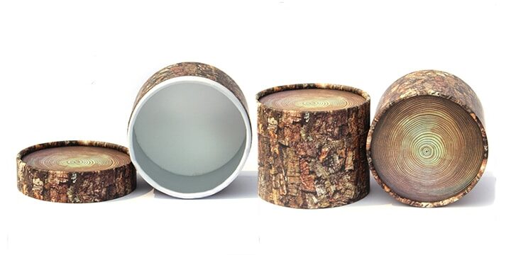 Creative imitation wood tube boxes packaging Creative imitation wood tube boxes packaging wholesale,3D printing cardboard round boxes