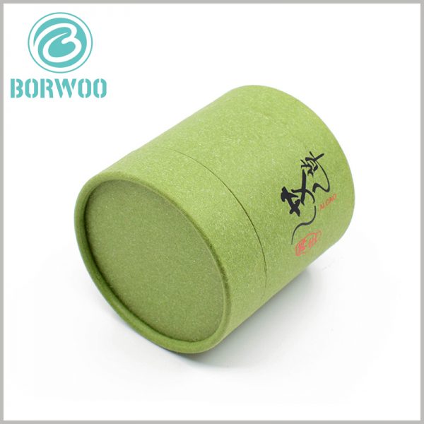 Creative paper tube packaging for health products.Environmentally-friendly green cardboard tube packaging boxes, fully biodegradable in the environment