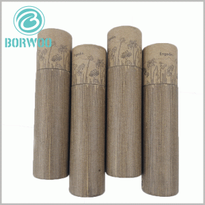 Creative small diameter paper tube packaging wholesale.The exterior of the package looks like a wooden box, and the packaging is creative and appealing.