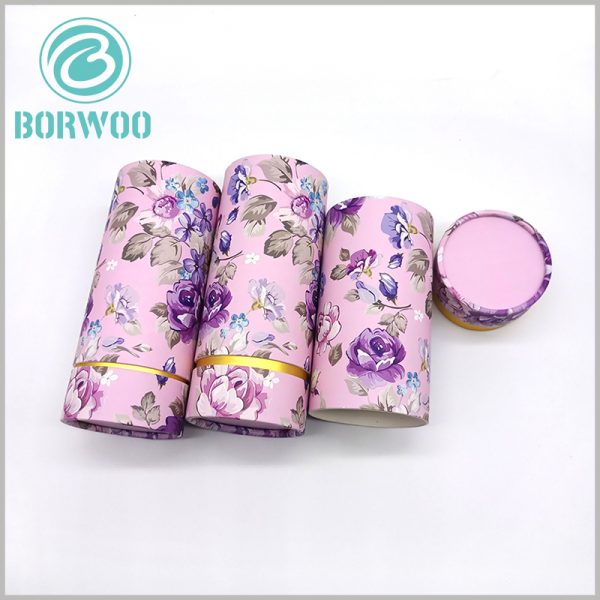 Custom Biodegradable cardboard tube packaging for cosmetic.