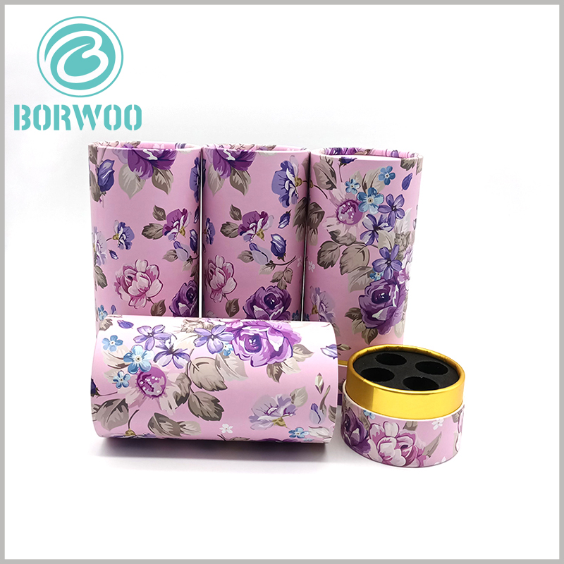 Custom Biodegradable large cardboard tube packaging for cosmetic boxes