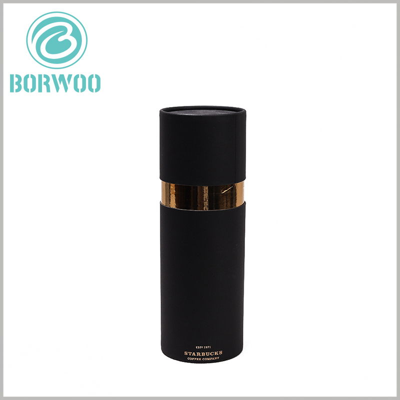 Custom Black cardboard tube packaging boxes wholesale.The package has a beautiful appearance and is very protective for fragile red wine bottles.