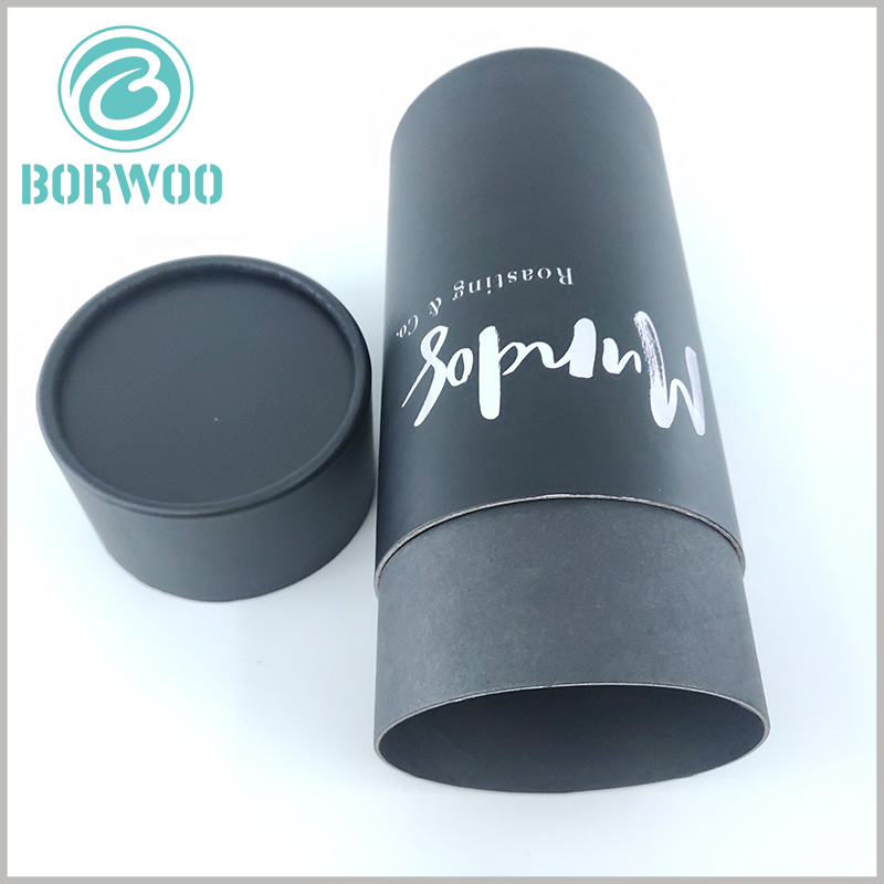 Custom Black cardboard tube t shirt packaging boxes.Packaging and printing brand name and LOGO to promote product value