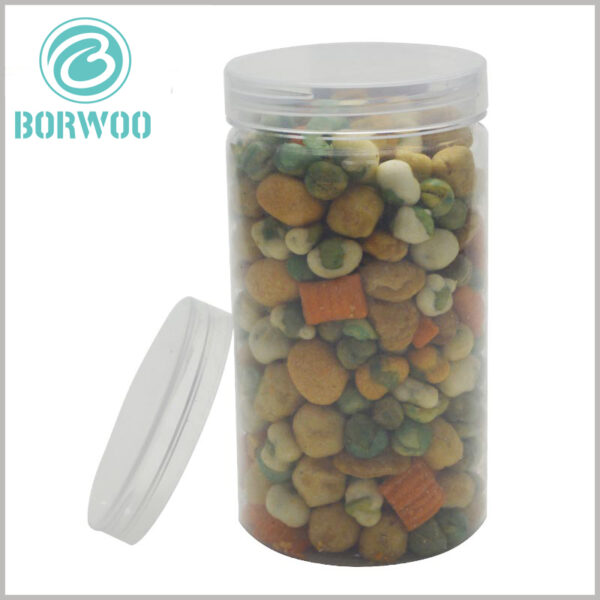 Custom Clear plastic tube food packaging