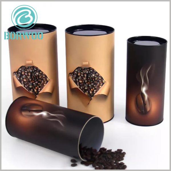 Custom Creative Coffee food tube packaging with metal cap