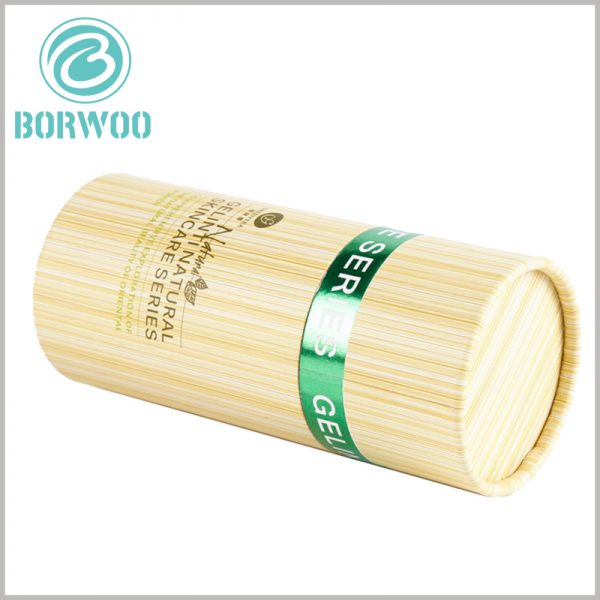 Custom Creative imitation bamboo paper tube for skin care product packaging.Paper tube packaging looks unique and attractive, but the packaging is cheap to manufacture and has a good price-to-quality ratio.