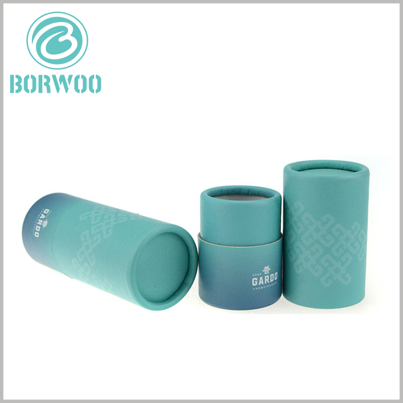 Custom Elegant paper tube packaging for cosmetics boxes.make by 300g grey cardboard and 128g double chrome paper