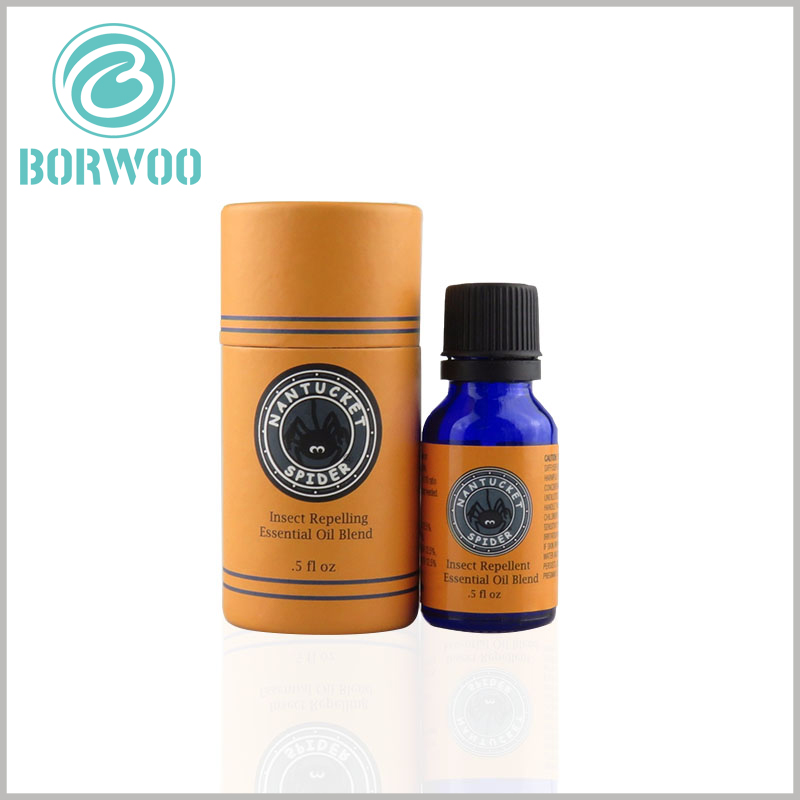 Custom Exquisite cardboard tube boxes for 5 oz essential oil packaging.Based on this model, we can customize a series of tube packaging boxes to accommodate to your product line.