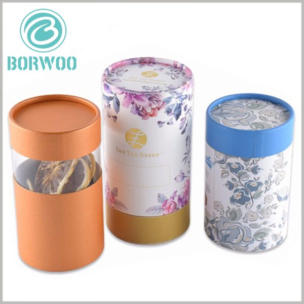 Custom Food tube cardboard boxes with lids wholesale
