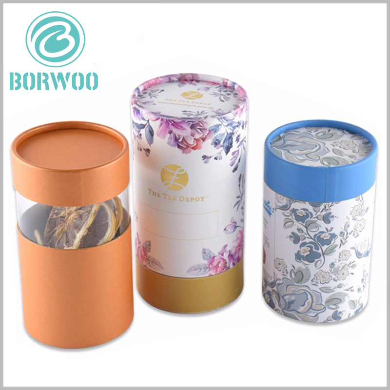 Custom Food tube cardboard boxes with lids wholesale