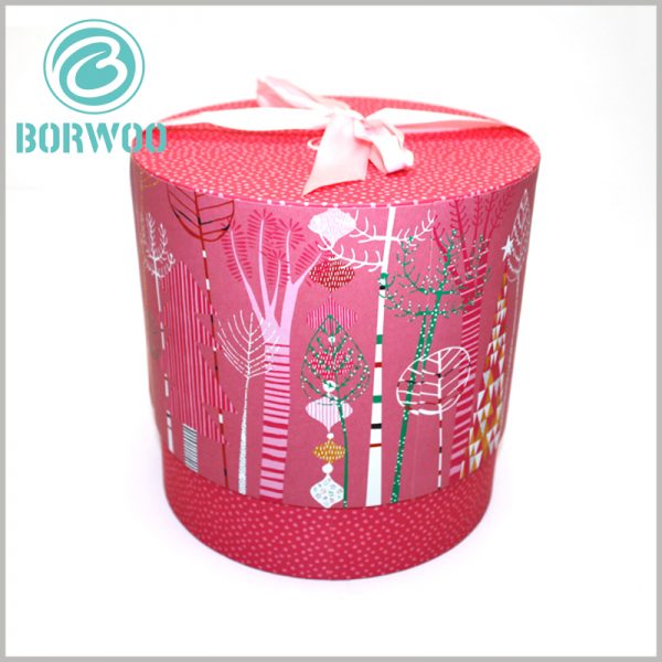 Custom Large diameter cardboard tube packaging Boxes for gifts.The pink packaging theme and cute pattern are very attractive to female consumers, and they can quickly sell products to consumers.